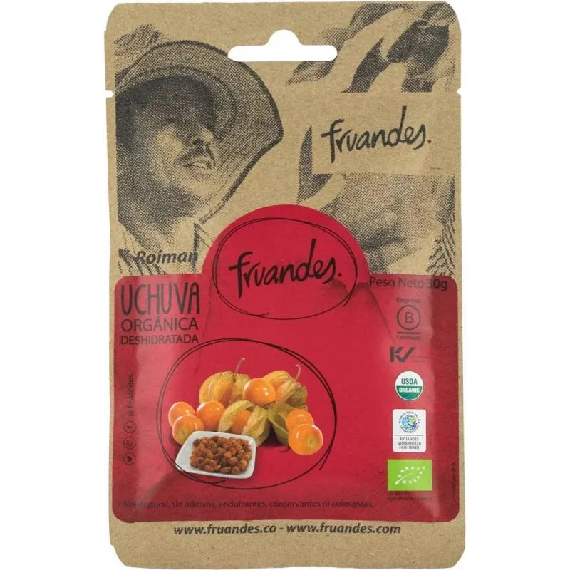 Catina incasa BIO deshidratata Golden Berries, 30g, Fruandes — preț și oferte