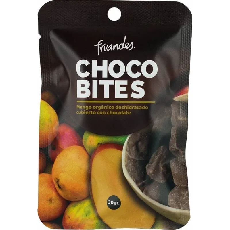 Mango deshidratat BIO invelit in ciocolata, 30g, Fruandes — preț și oferte