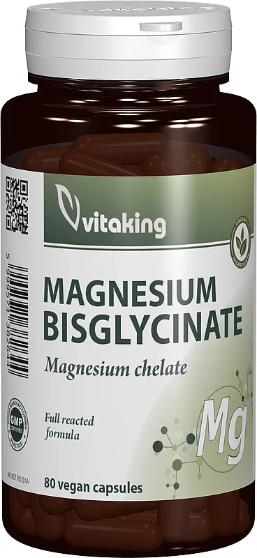 Bisglicinat de magneziu, 80 capsule, Vitaking — preț și oferte