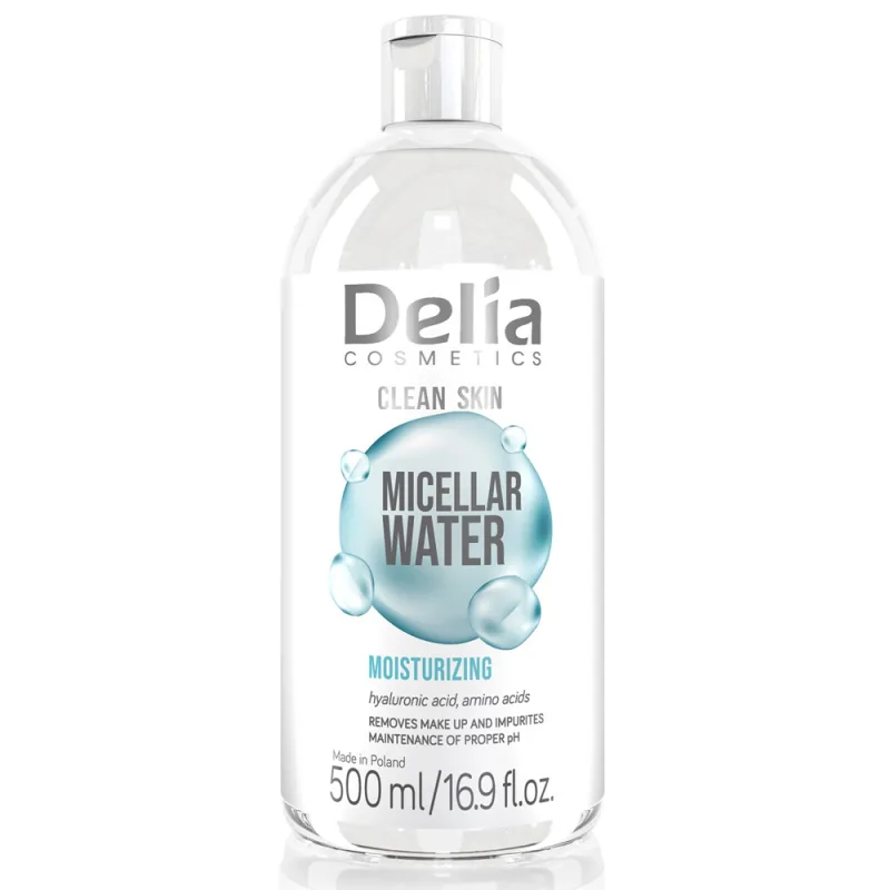 Apa micelara hidratanta Clean Skin, 500ml, Delia Cosmetics — preț și oferte