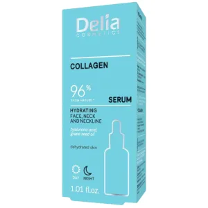 Ser pentru fata & decolteu Collagen Hydrating, 30ml, Delia Cosmetics
