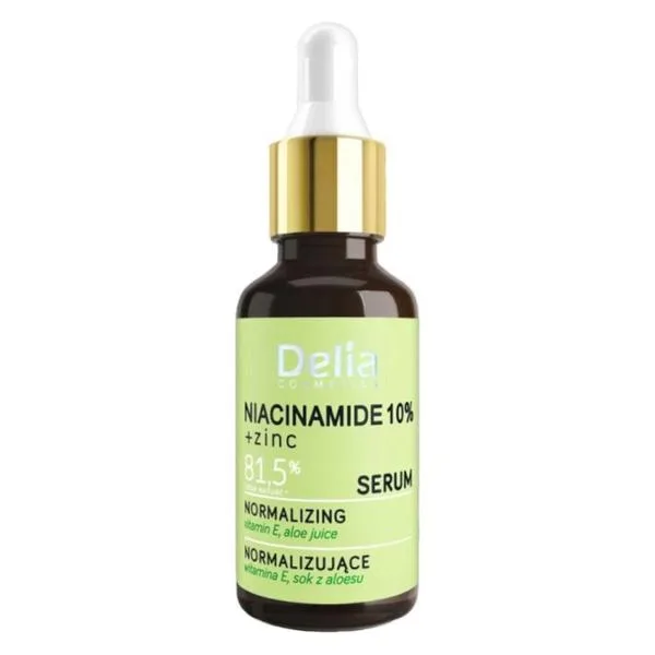 Ser pentru fata si decolteu cu Niacinamide 10% si Zinc, 30ml, Delia Cosmetics — preț și oferte