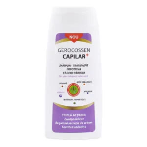 Sampon impotriva caderii parului par gras Capilar+, 275 ml, Gerocossen