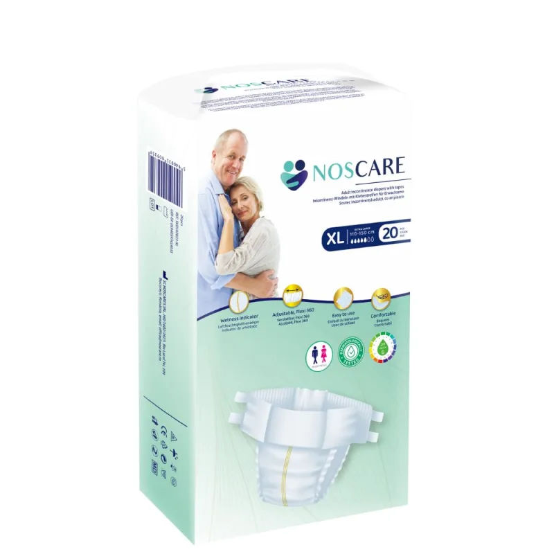 Scutece pentru incontinenta cu aripioare Marimea XL, 20 bucati, Noscare — preț și oferte