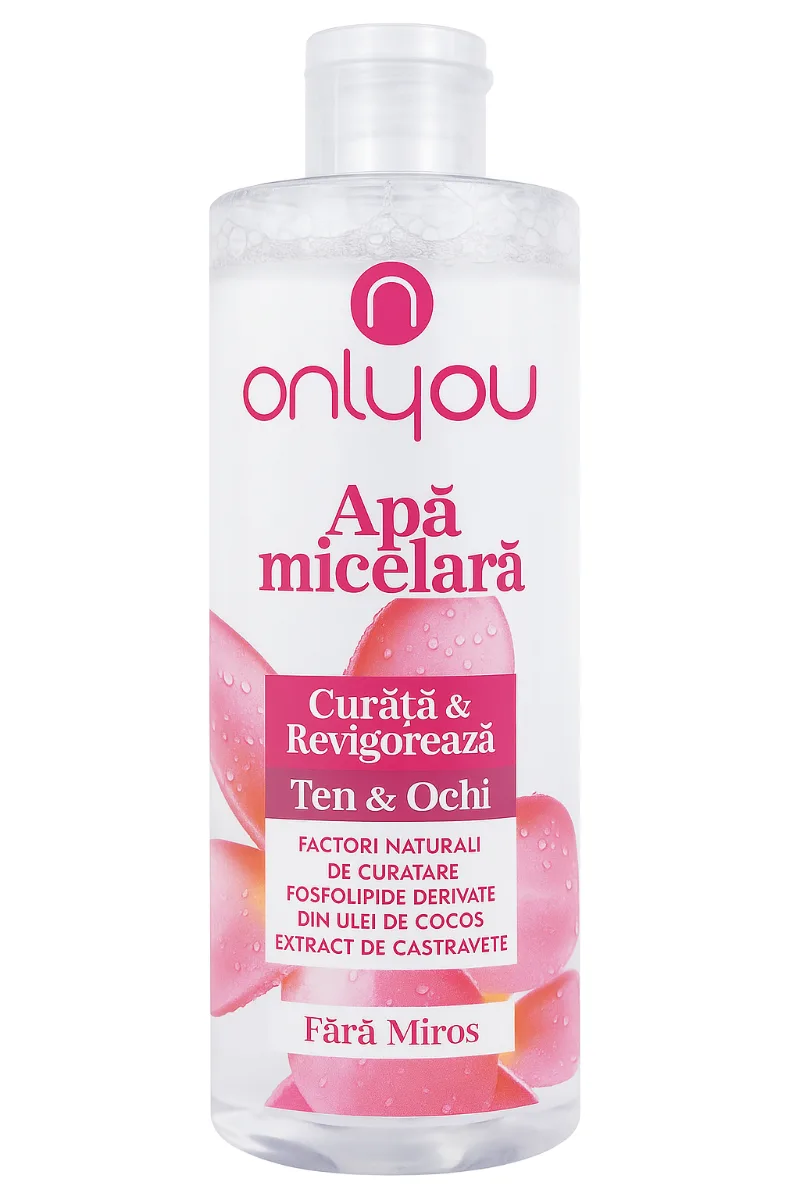 Apa micelara pentru demachierea tenului, 400ml, Onlyou — preț și oferte