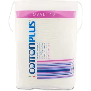 Dischete demachiante ovale 9x7cm, 40 bucati, Cotton Plus