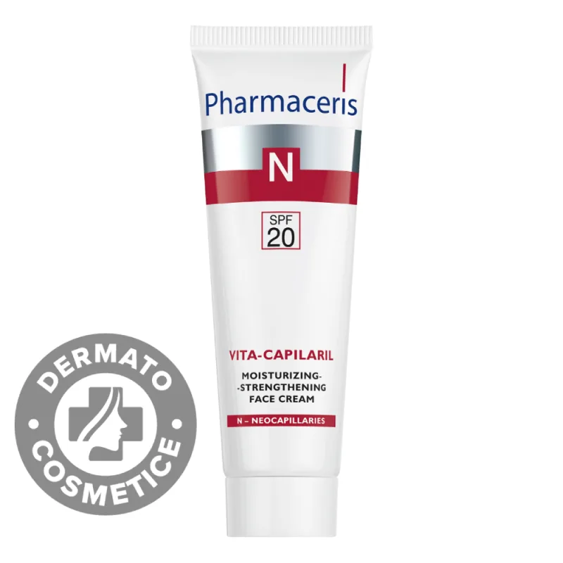 Crema calmanta anti-roseata SPF20 Vita-Capilaril N, 50ml, Pharmaceris — preț și oferte
