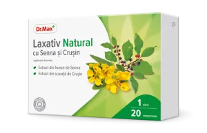 Dr. Max Laxativ Natural cu Senna si Crusin, 20 comprimate filmate
