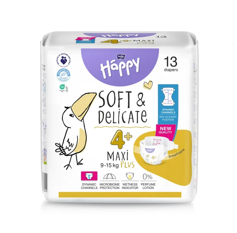 Scutece Happy 4 Maxi 8-14 kg, 14 bucati, Bella Baby — preț și oferte