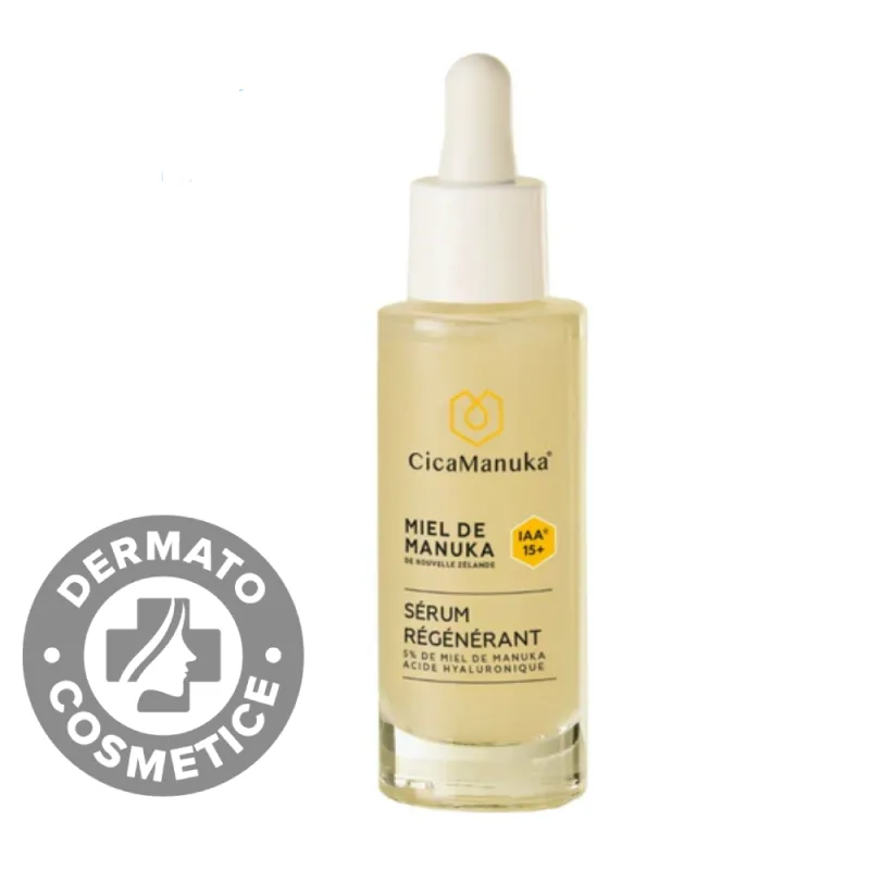 Ser pentru fata regenerant cu miere de Manuka IAA15+, 30ml, CicaManuka — preț și oferte