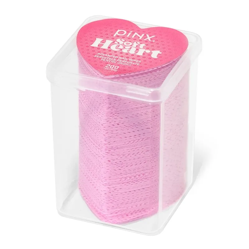 Servetele perforate pentru unghii Soft Heart, 200 bucati, Pinx. — preț și oferte