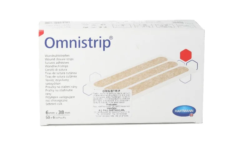 Omnistrip plasture inlocuire sutura, 6x38mm, 50 bucati, Hartmann — preț și oferte