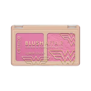 Paleta fard de obraz cu pudra si crema Wonder Woman Champion for all 010, 6g, Catrice