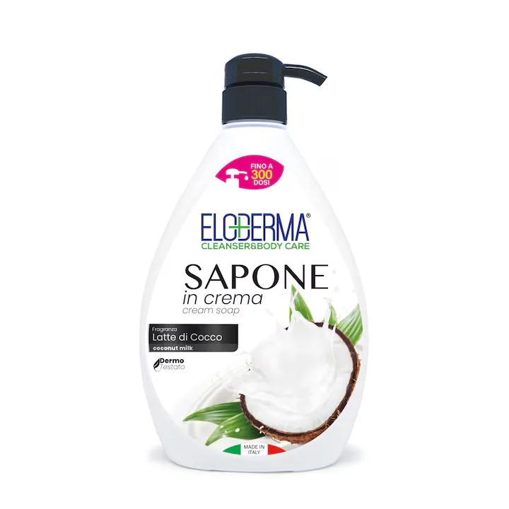 Sapun lichid Lapte de cocos, 1000ml, Eloderma — preț și oferte