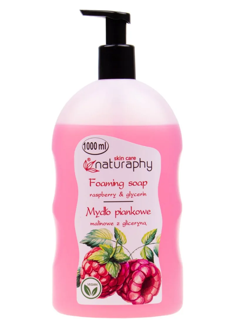 Sapun spuma cu aroma de zmeura, 1000ml, Naturaphy — preț și oferte