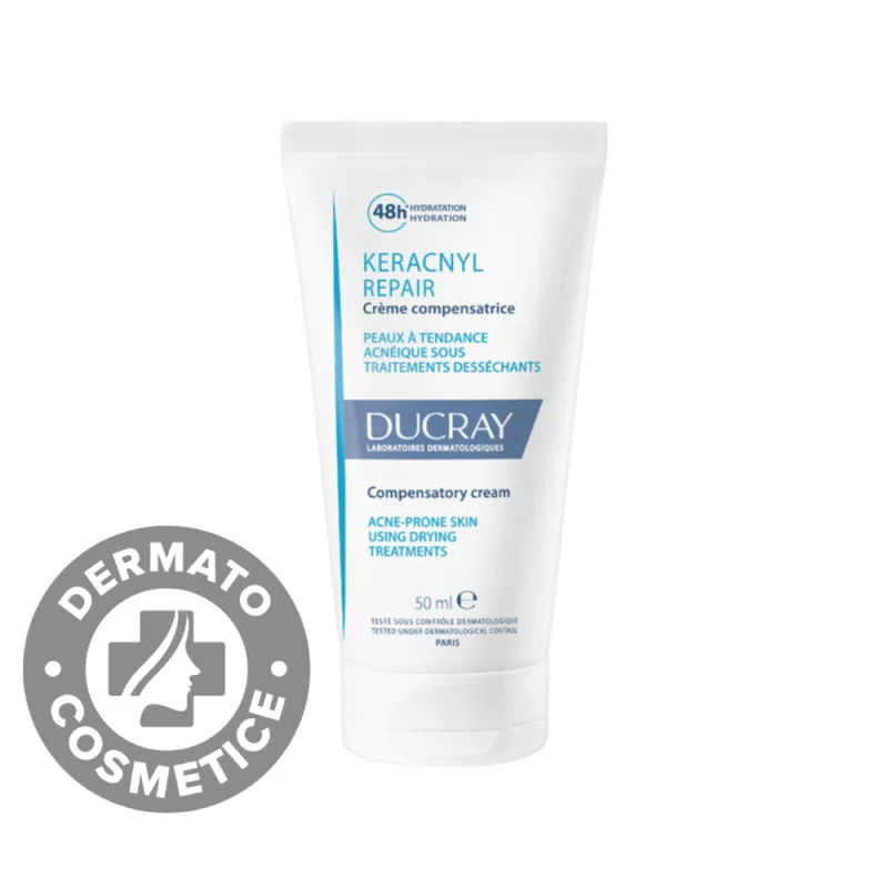 Crema hidratanta anti-imperfectiuni pentru tenul acneic Keracnyl Repair, 50ml, Ducray — preț și oferte