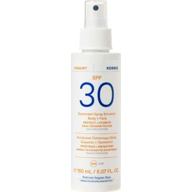 Spray de fata si corp Yoghurt Sun SPF30, 150ml, Korres — preț și oferte