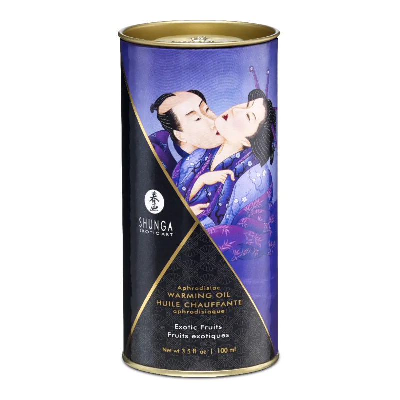 Ulei de masaj cu efect de incalzire Exotic Fruits, 100ml, Shunga Erotic Art — preț și oferte