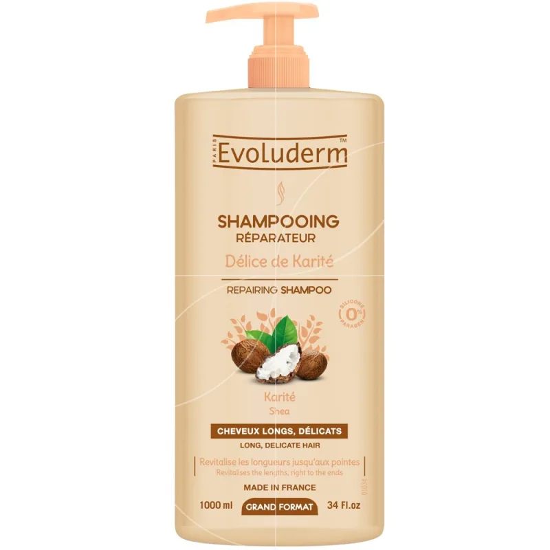 Sampon reparator Délice De Karité, 1000ml, Evoluderm — preț și oferte