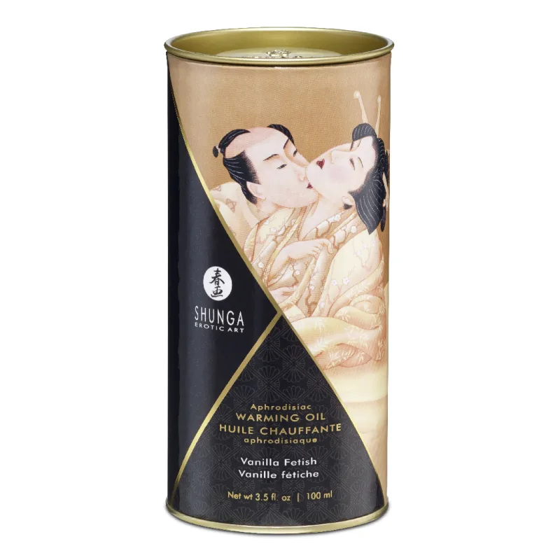Ulei de masaj cu efect de incalzire Vanilla, 100ml, Shunga Erotic Art — preț și oferte