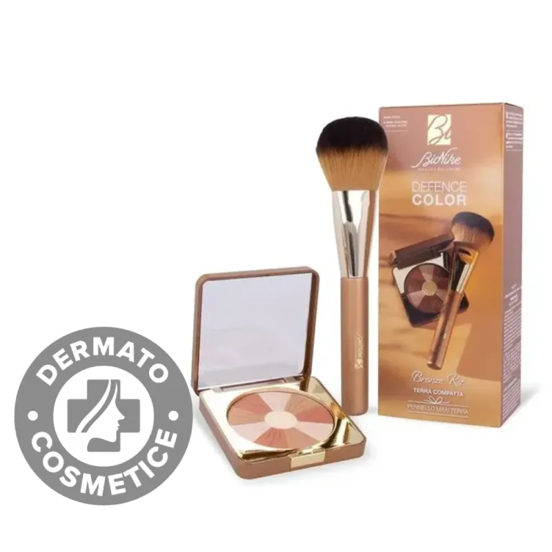 Kit Pudra bronzanta Defence Color 10g + Pensula Maxi, 1 bucata, Bionike — preț și oferte