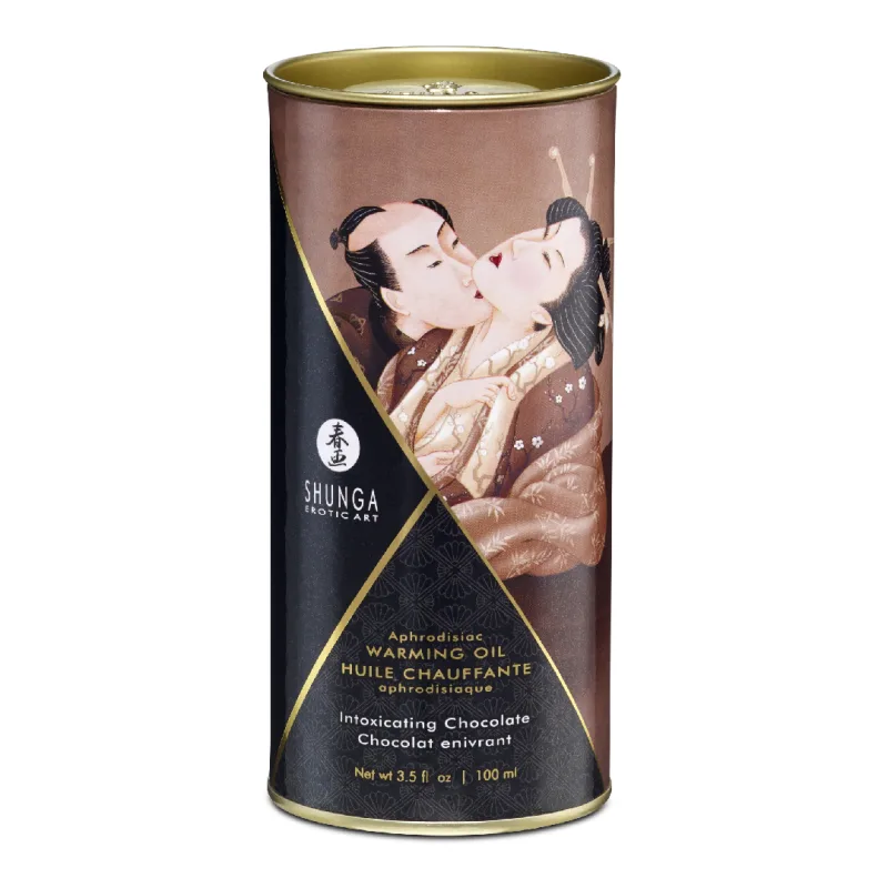 Ulei de masaj cu efect de incalzire Chocolate, 100ml, Shunga Erotic Art — preț și oferte