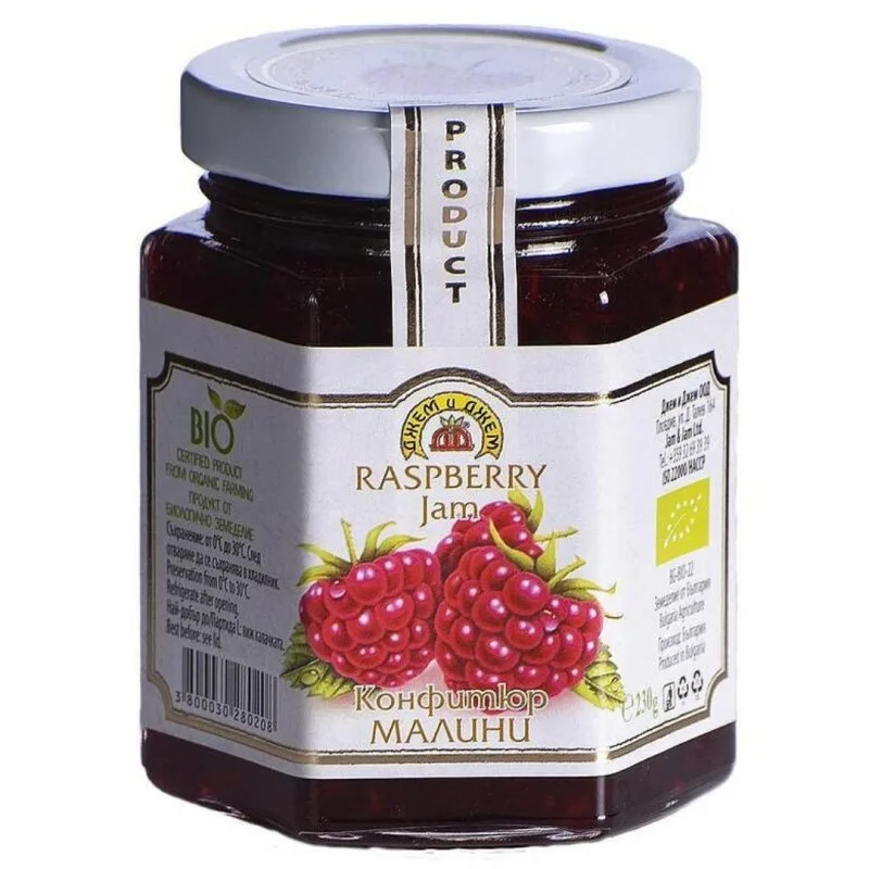 Gem Bio de zmeura, 230g, Jam&Jam — preț și oferte
