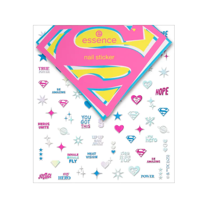 Stickere pentru unghii Superman, 80 bucati, Essence — preț și oferte