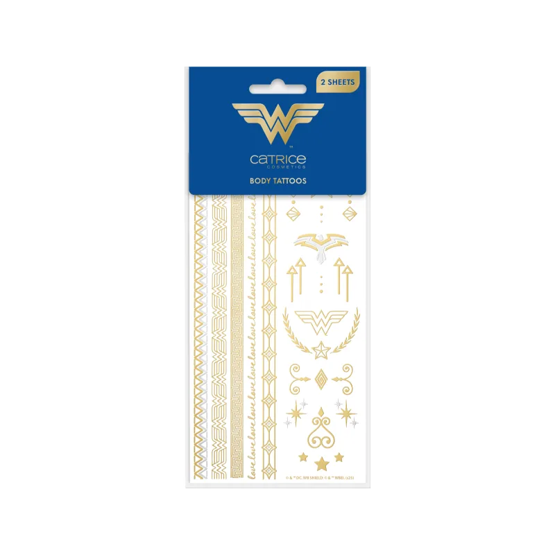 Tatuaje pentru corp Wonder Woman, 2 bucati, Catrice — preț și oferte