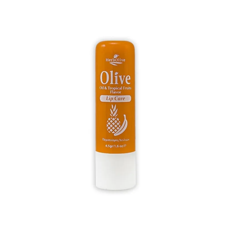 Balsam de buze cu ulei de masline si aroma de fructe tropicale, 4.5g, Herbolive — preț și oferte