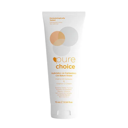 Crema de fata revitalizanta cu Vitamina C si complex vitamine B, 75ml, Pure Choice — preț și oferte