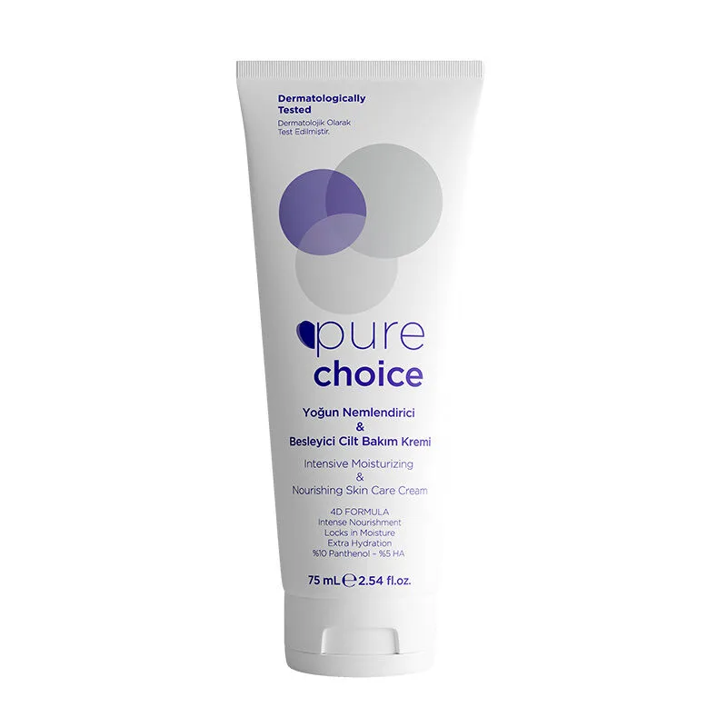 Crema de fata vegana intens hidratanta si hranitoare cu Acid Hialuronic 4D 5% si Pantenol 10%, 75ml, Pure Choice — preț și oferte
