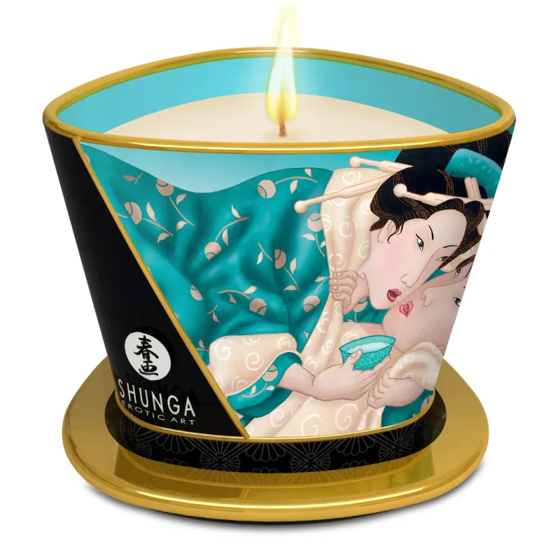 Lumanare pentru masaj erotic Island Blossoms, 170ml, Shunga Erotic Art — preț și oferte