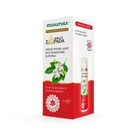 Crema pentru pete pigmentare si pistrui, 45ml, VivaNatura — preț și oferte