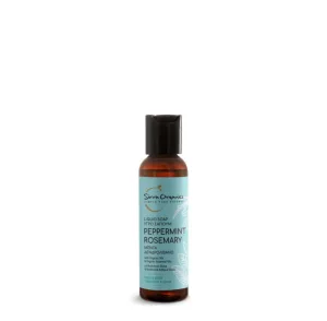 Sapun lichid cu menta si rozmarin, 60ml, Sirra Organics