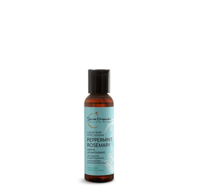 Sapun lichid cu menta si rozmarin, 60ml, Sirra Organics — preț și oferte