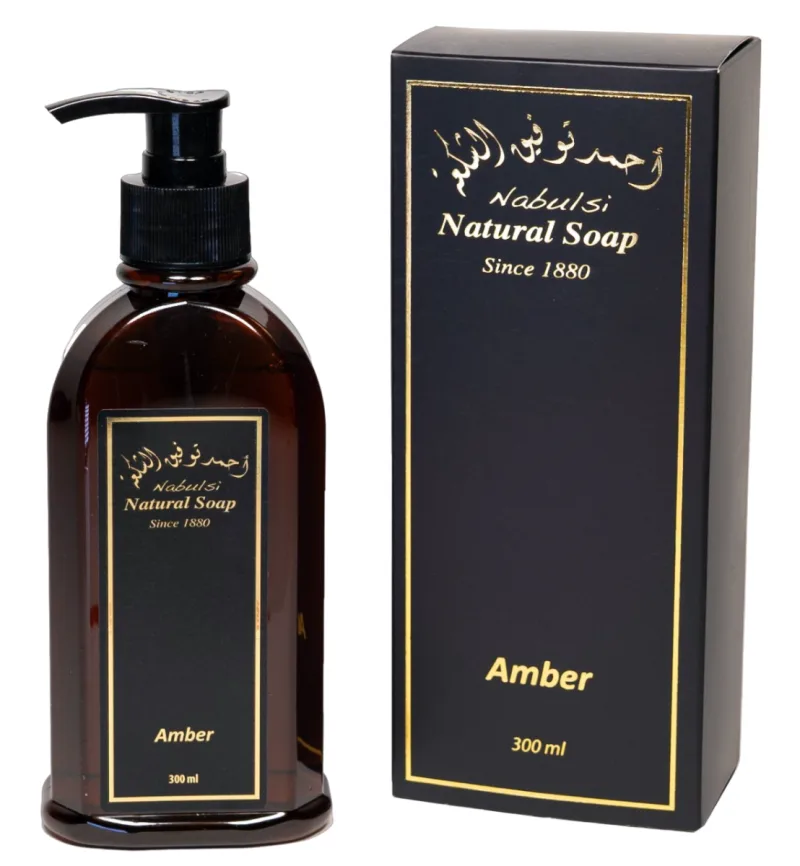 Sapun lichid cu ulei de masline si ulei de amber, 300ml, Nabulsi — preț și oferte