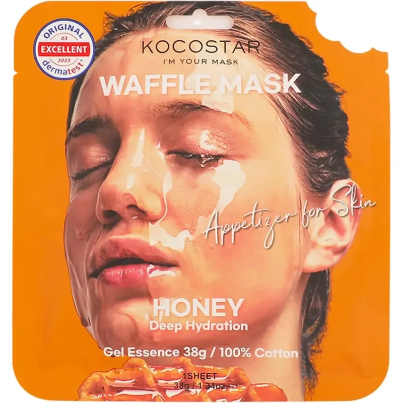 Masca hydrogel pentru fata Waffle Honey Mask, 38g, Kocostar — preț și oferte