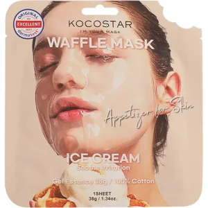 Masca pentru fata Waffle Strawberry Mask, 38g, Kocostar