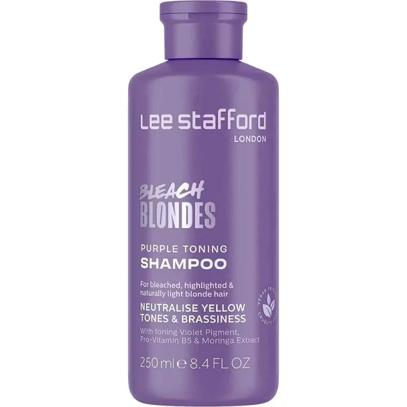 Sampon nuantator Bleach Blondes Purple Toning, 250ml, Lee Stafford — preț și oferte