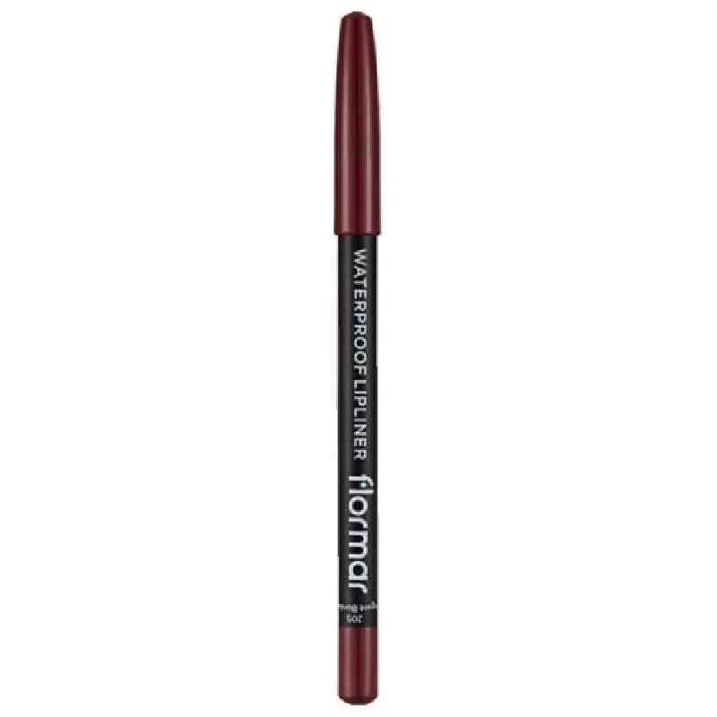 Creion de buze Waterproof No 205 Elegant Bordeaux, 1.14g, Flormar — preț și oferte