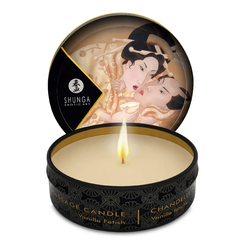 Lumanare pentru masaj erotic Vanilla Fetish, 30 ml, Shunga Erotic Art — preț și oferte