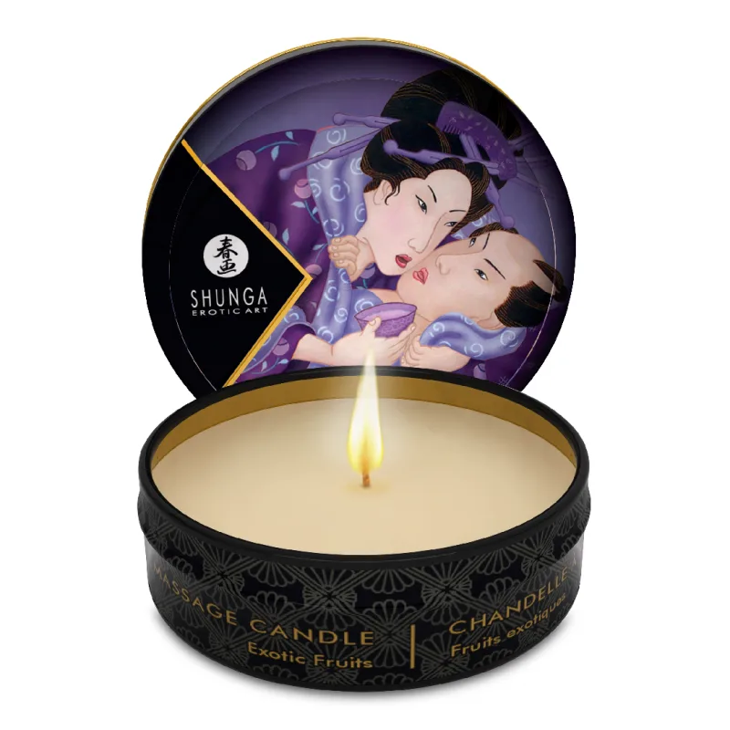 Lumanare pentru masaj erotic Libido Exotic Fruits, 30 ml, Shunga Erotic Art — preț și oferte