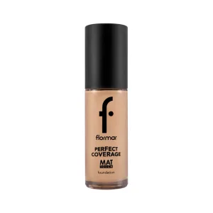 Fond de ten mat Perfect Coverage Mat Touch 301 Soft Beige, 30ml, Flormar