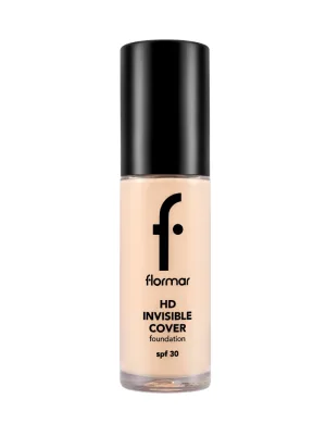 Fond de ten Invisible Cover HD 80 Soft Beige, 30ml, Flormar
