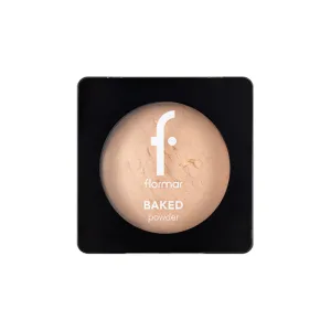 Pudra de fata Baked Powder 21 Beige With Gold, 9g, Flormar