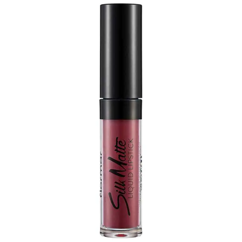 Ruj de buze lichid Silk Matte No 15 Pretty Plum, 4.5ml, Flormar — preț și oferte