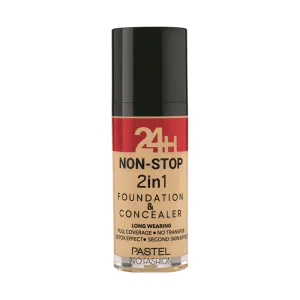 Fond de ten si corector 2in1 24h Profashion No. 604 Vanilla, 30ml, Pastel