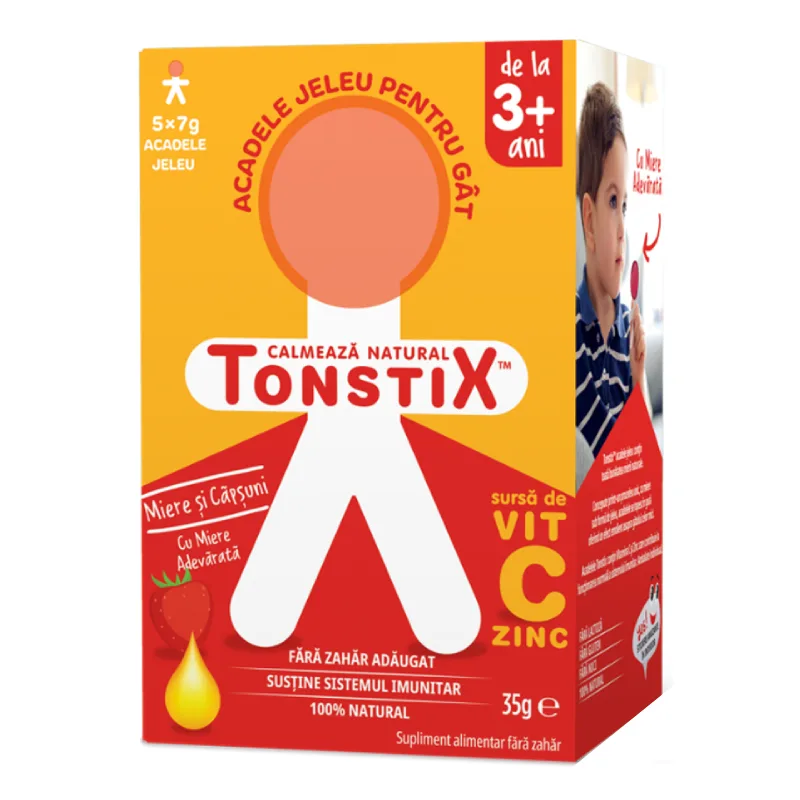 Acadele JELEU pentru gat, Miere si capsuni, Tonstix — preț și oferte