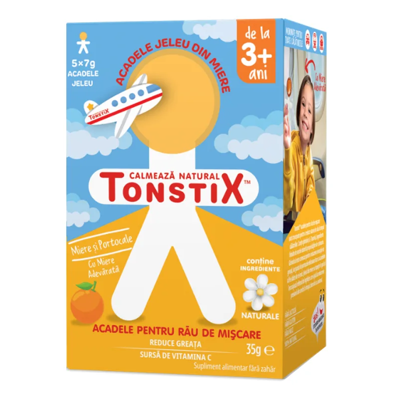Acadele JELEU pentru rau de miscare, Miere si portocale, Tonstix — preț și oferte